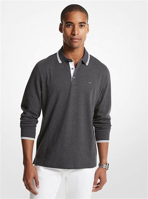 michael kors rainbow long sleeve shirt|Greenwich Cotton Polo Long.